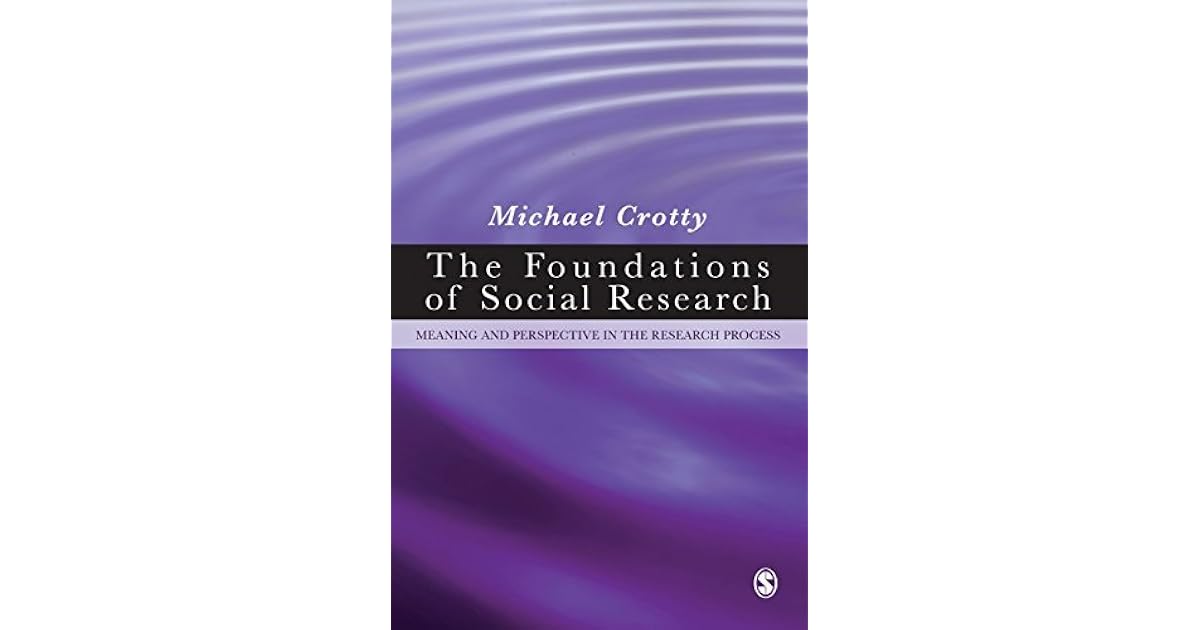 The Foundations of Social Research Meaning and Perspective in the Research Process by Michael J
