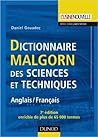 Dictionnaire Malgorn des Sciences et Techniques - Anglais / Français