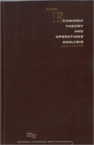 Economic Theory and Operations Analysis