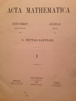 Acta Mathematica, Volume 1