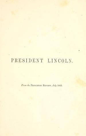 President Lincoln