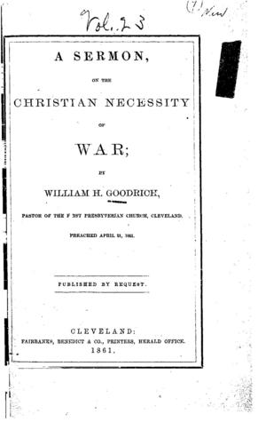 A sermon on the Christian necessity of war (Unknown Binding)