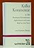 Kafka - Kommentar II zu den Romanen, Rezensionen, Aphorismen ... by Hartmut Binder