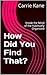 How Did You Find That?: Inside the Mind of the Habitually Organized