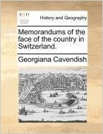 Memorandums of the face of the country in Switzerland