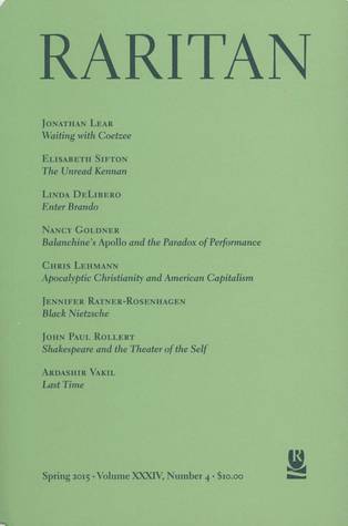 Raritan Volume XXXIV Number 4
