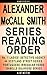 Alexander McCall Smith Series Reading Order: Series List - In Order: No. 1 Ladies' Detective Agency, 44 Scotland Street, Isabel Dalhousie, Portuguese Irregular ...