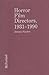Horror Film Directors, 1931...