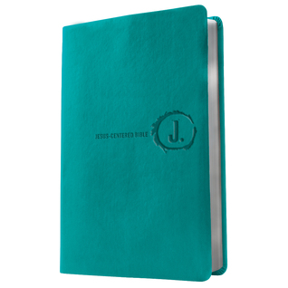 Jesus-Centered Bible NLT, Turquoise (Imitation Leather)