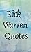 Rick Warren quotes