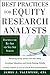 Best Practices for Equity Research Analysts by James J. Valentine