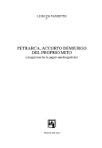 Petrarca, accorto demiurgo del proprio mito: Ricognizioni fra le pagine autobiografiche (Paperback)
