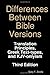 Differences Between Bible Versions