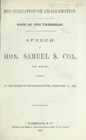 Miscegnation and Amalgamation (Unknown Binding)