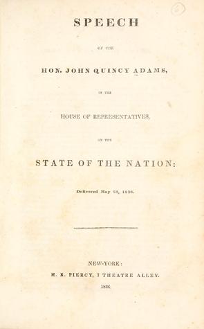 Speech in the House of Representatives on the state of the nation: delivered on May 25, 1836