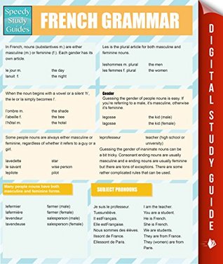 French Grammar (Speedy Study Guides) (French Edition)