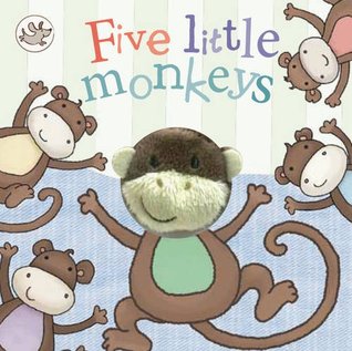Little Learners Five Little Monkeys Finger Puppet Book (Board book)