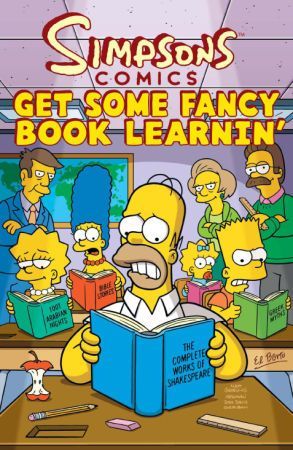 Simpsons Comics Gets Some Fancy Book Learnin'
