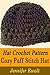 Hat Crochet Pattern: Cozy Puff Stitch Hat