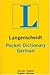 Langenscheidt's Pocket Dictionary German by Langenscheidt