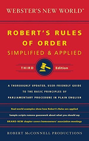 Webster's New World: Robert's Rules of Order: Simplified & Applied (Kindle Edition)