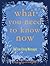 What You Need to Know Now by Tony Burroughs