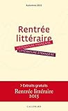Rentrée littéraire