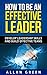 How to Be an Effective Lead...