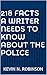 218 Facts A Writer Needs To Know About The Police