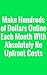 Make Hundreds of Dollars Online Each Month With Absolutely No Upfront Costs: Make Money Online