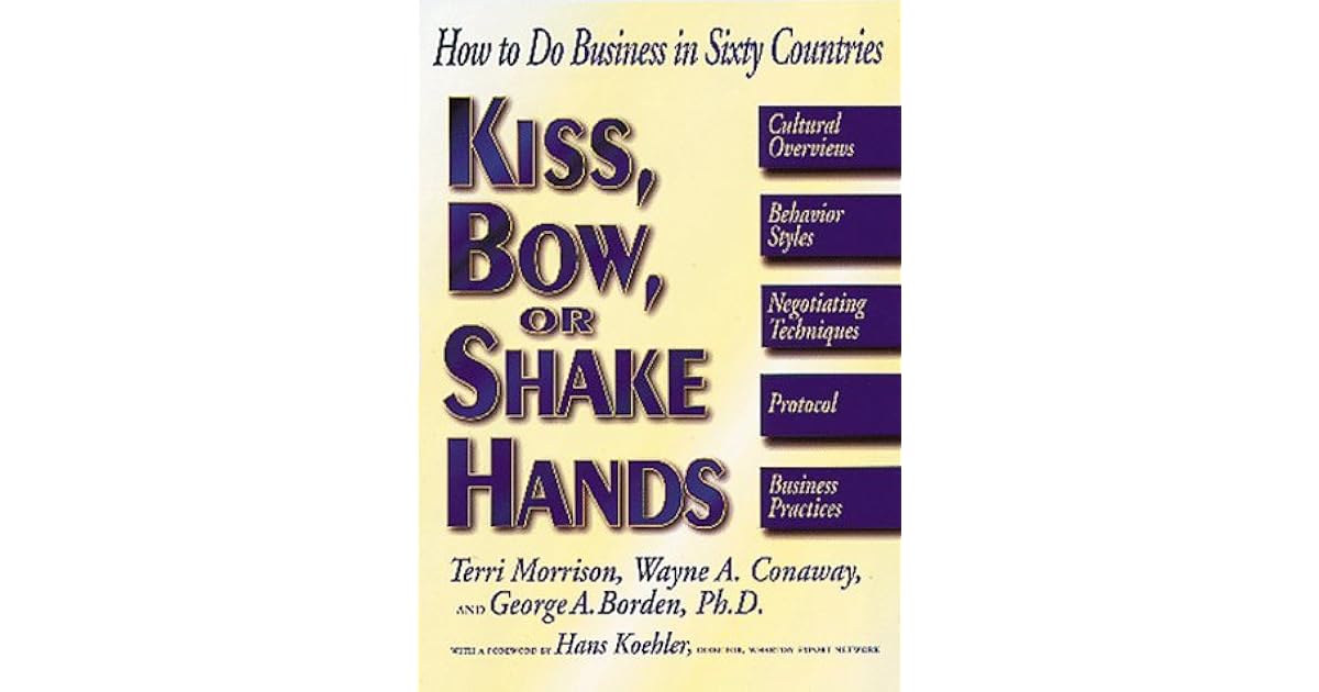 Kiss Bow Or Shake Hands by Terri Morrison
