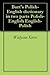 Burt's Polish-English dictionary in two parts Polish-English English-Polish