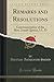 Remarks and Resolutions: Commemorative of the Hon. Josiah Quincy, LL. D (Classic Reprint)