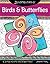Zenspirations (R) Coloring Book Birds & Butterflies: Create Color, Pattern, Play! (Design Originals) 32 Enchanting Patterns of Fluttering Creations Plus an Artist's Guide, Finished Examples, and Tips