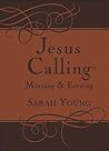 Jesus Calling Morning and Evening, Brown Leathersoft Hardcove... by Sarah  Young