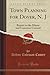 Town Planning for Dover, N. J