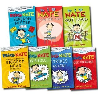 Big Nate Series Collection Lincoln Peirce 7 Books Set (Big Nate on a Roll, Big Nate Goes for Broke, The Boy with the Biggest Head in the World, Big Nate Strikes Again, Big Nate Boredom Buster, Big Nate from the Top, Big Nate Out Loud)