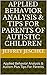 Applied Behavior Analysis &...