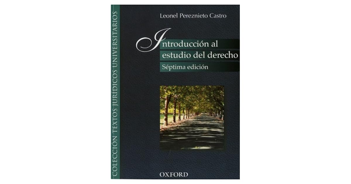 Introduccion Al Estudio Del Derecho Pereznieto Pdf