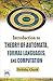 INTRODUCTION TO THEORY OF AUTOMATA, FORMAL LANGUAGES, AND COMPUTATION