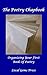 The Poetry Chapbook: Organizing Your First Book Of Poetry