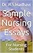 Sample Nursing Essays: For Nursing Students