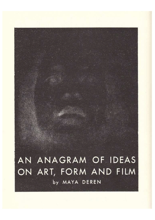 An anagram of ideas on art, form and film