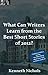 Great Writers Steal Presents: What Can We Learn From the Best Short Stories of 2012?