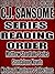 C.J. Sansom: Series Reading Order: A Read to Live, Live to Read Checklist [Matthew Shardlake Series, Medieval Murderers Collections]
