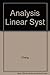 Analysis of Linear Systems by David K. Cheng