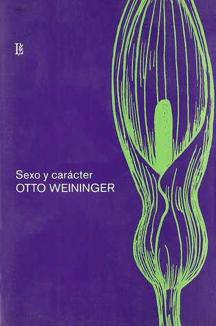Portada de Sexo y carácter, de Otto Weininger