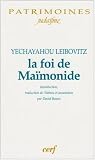 LA FOI DE MAÏMONIDE