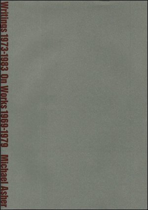 Writings 1973-1983 on Works 1969-1979