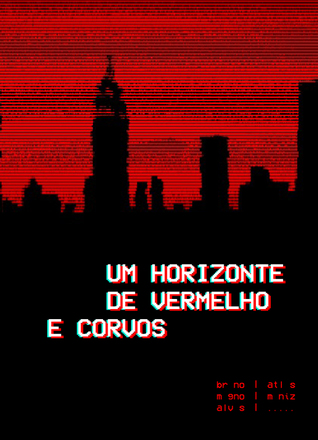 Um horizonte de vermelho e corvos